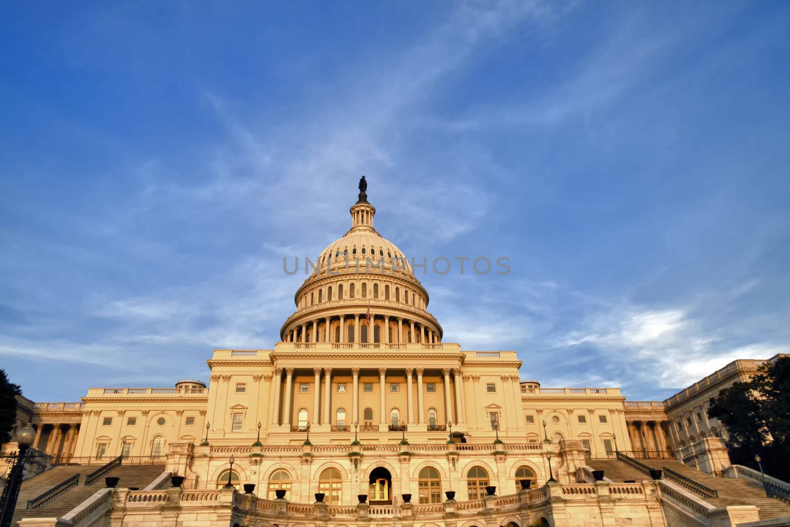 The United States Congress on the mall in Washington D.C.