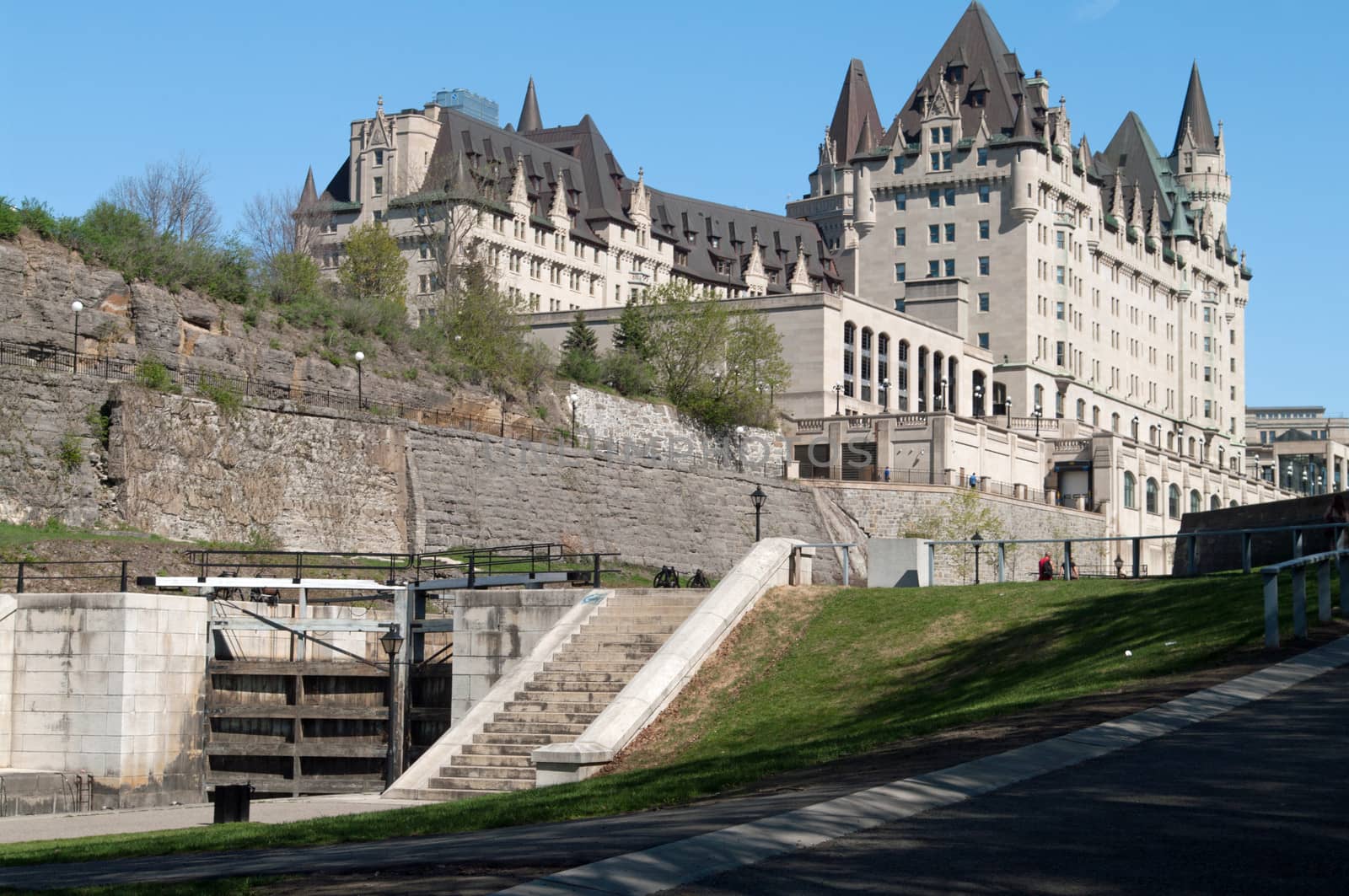 Fairmont Chateau Laurier by the Rideau Canal
