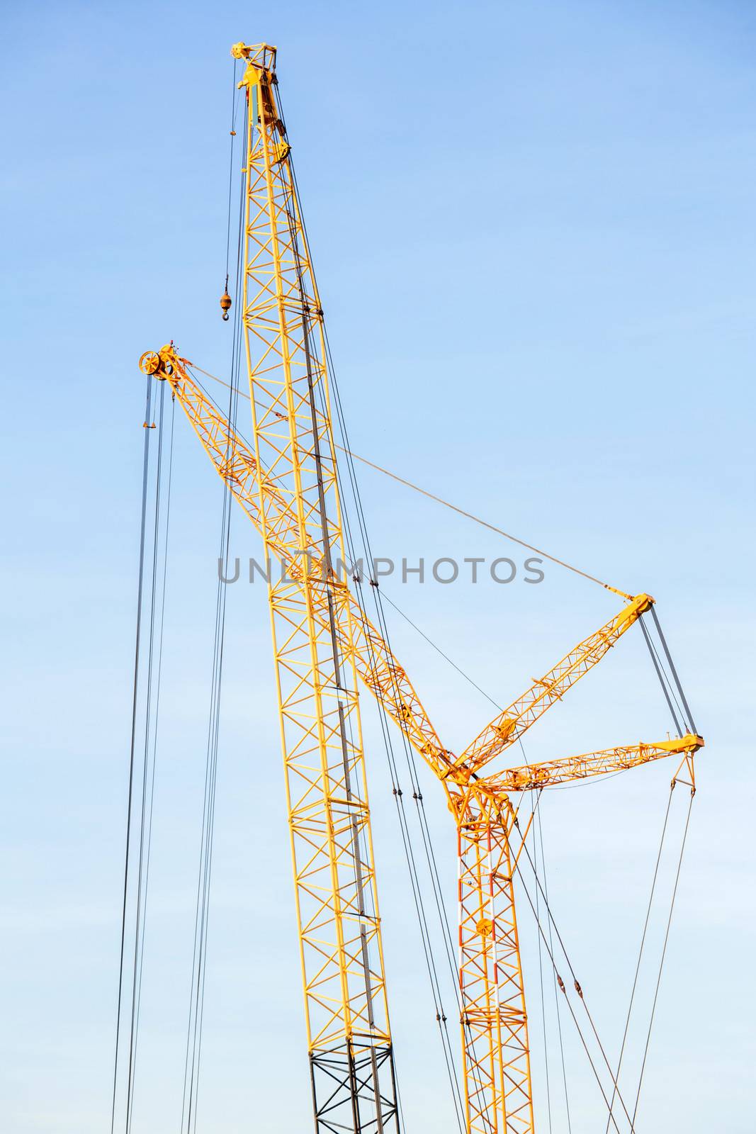 Big Construction Site with Cranes