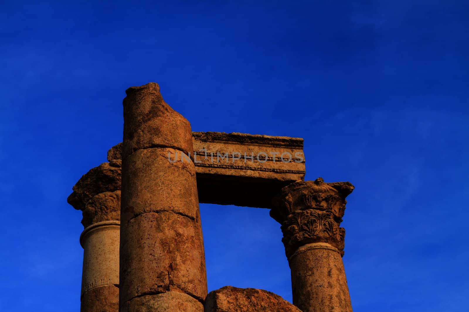 Temple of Hercules in Amman Citadel, Al-Qasr site, Jordan