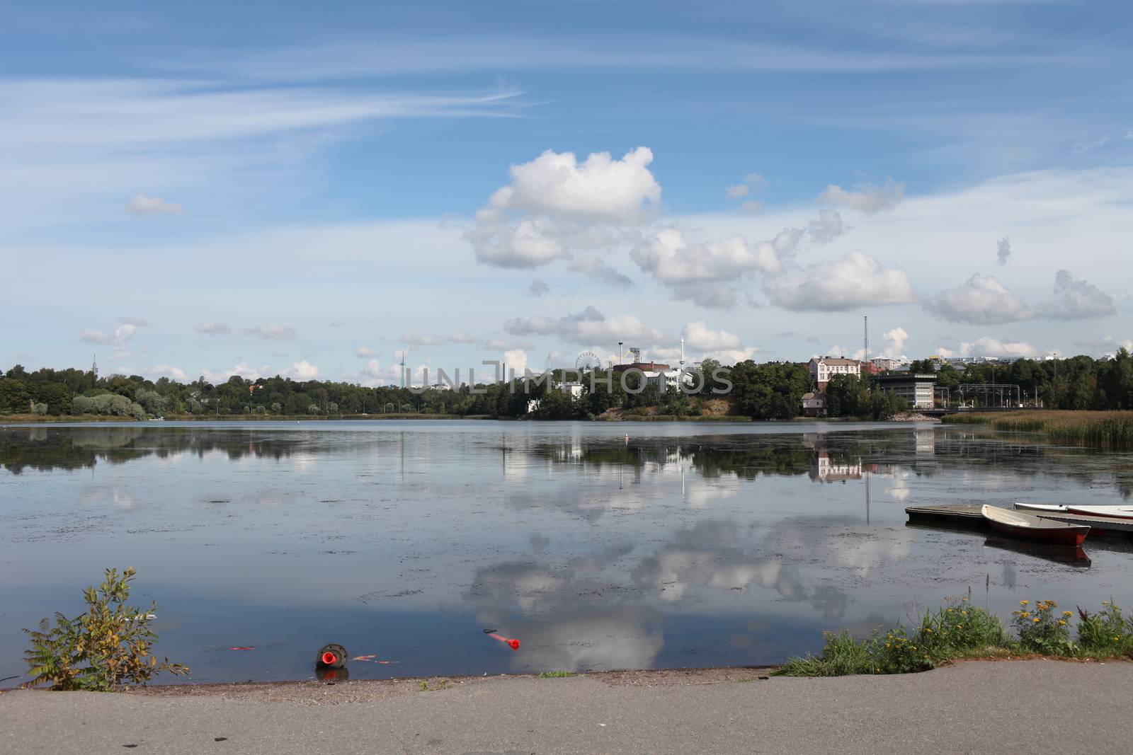 Helsinki City landscape in summer