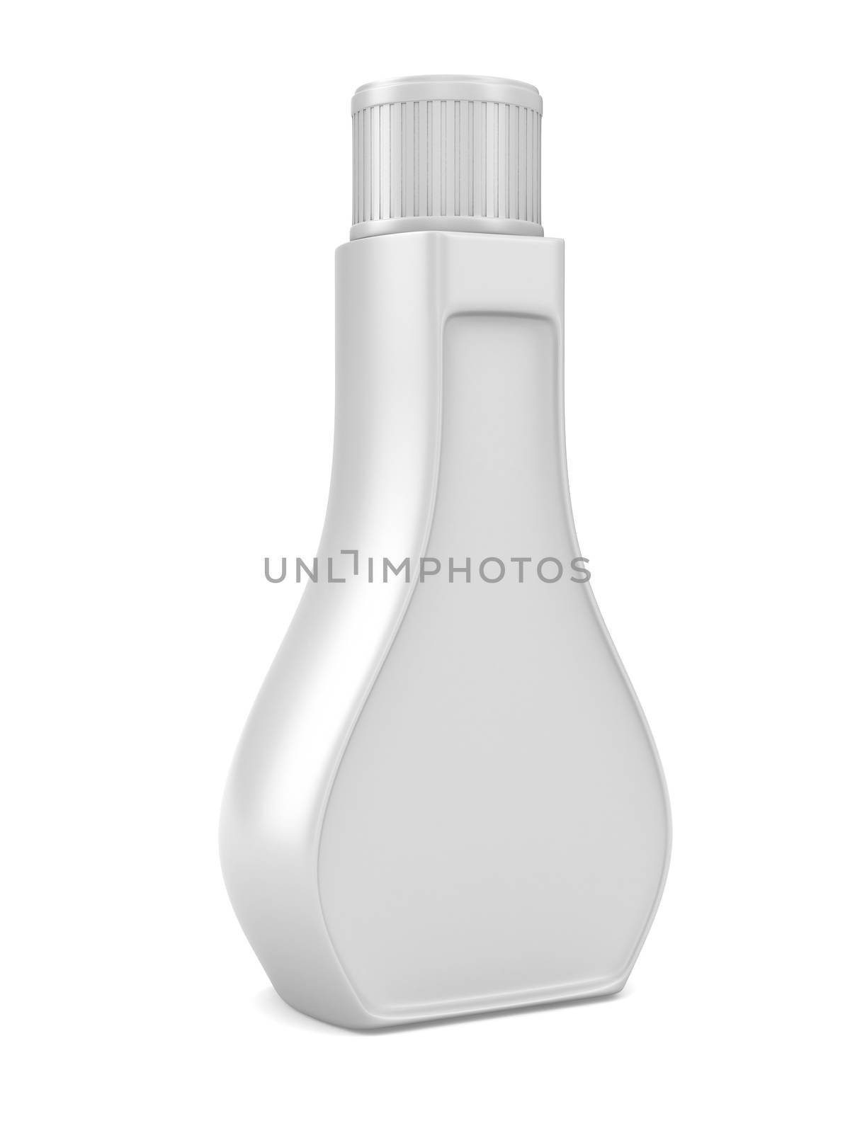 Bottle on white background. Isolated 3D image