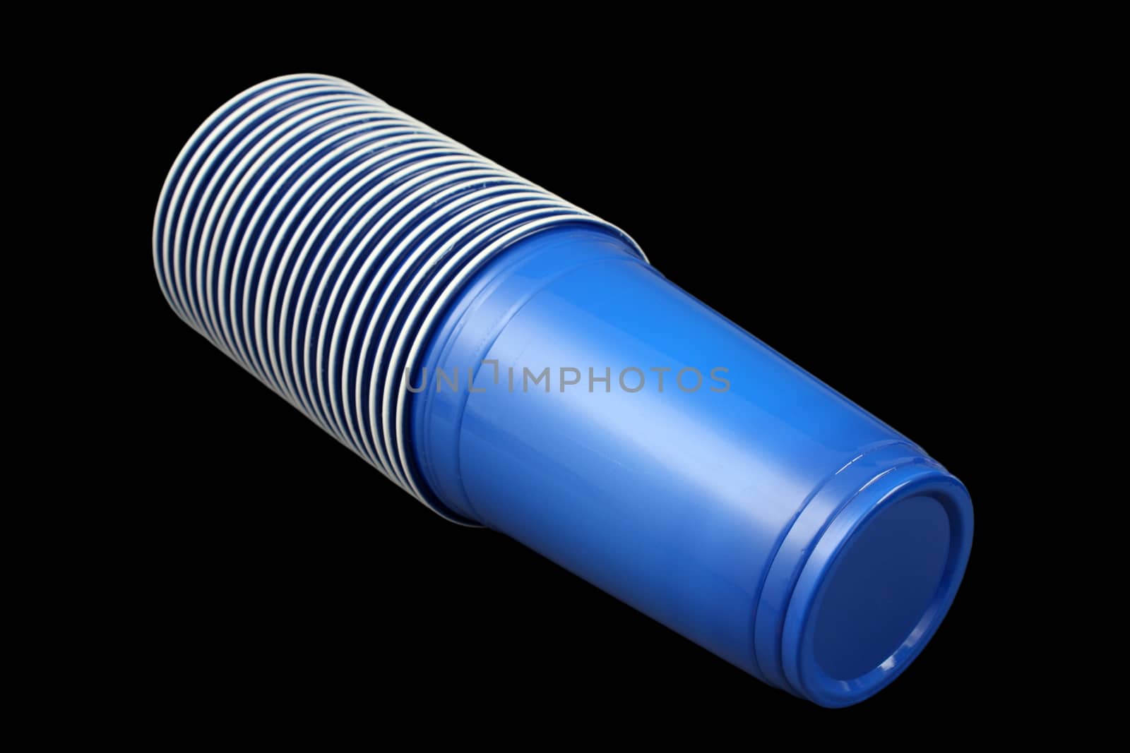 blue plastic cups by taviphoto