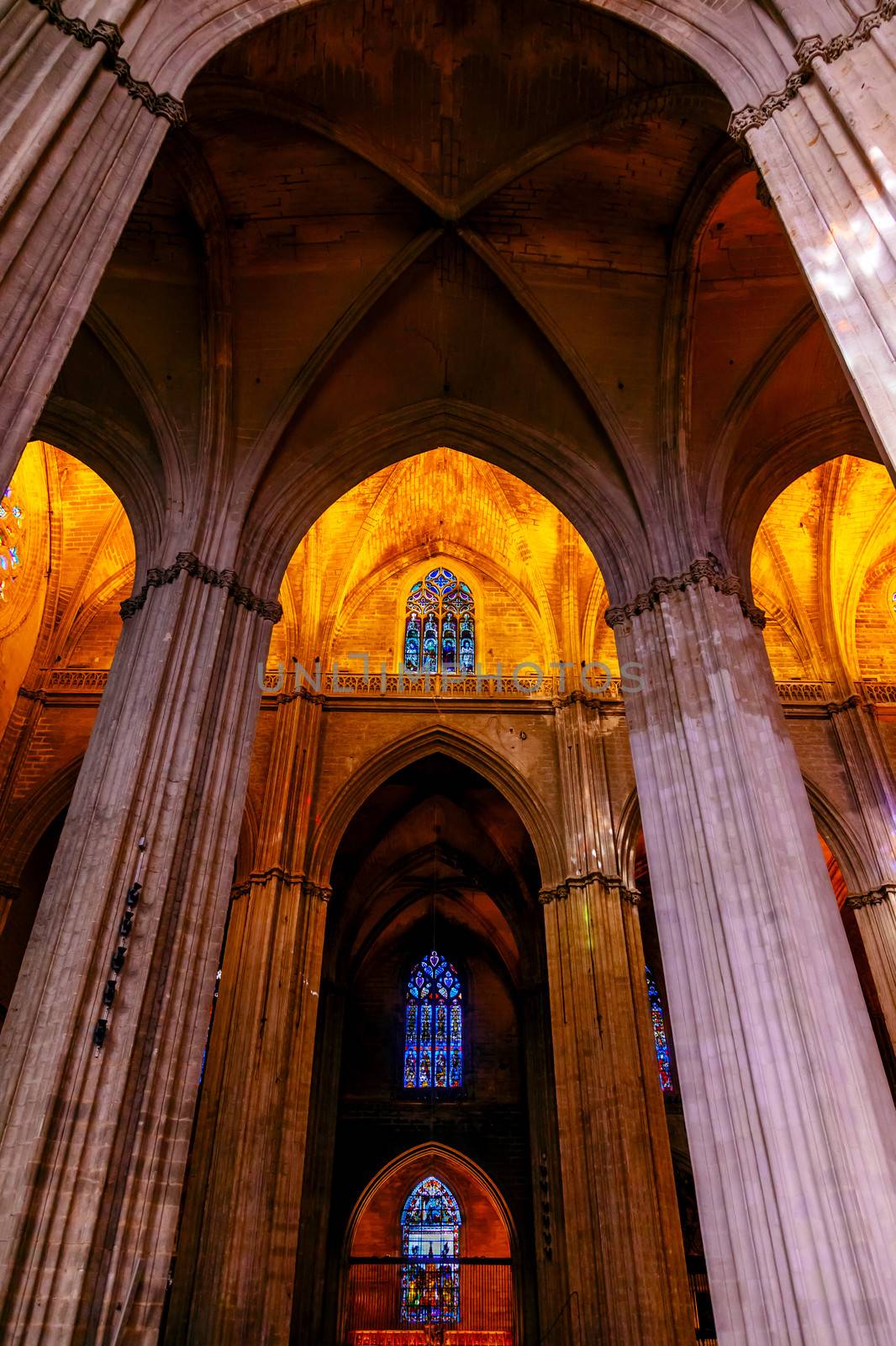 Stone Columns Seville Cathedral by bill_perry