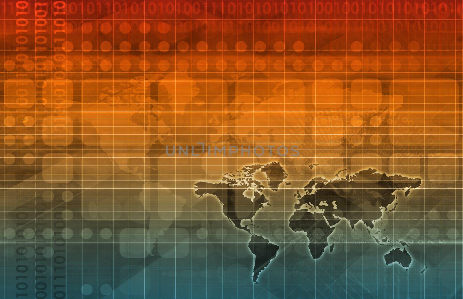 Futuristic Web Cyber Data Grid Color Background