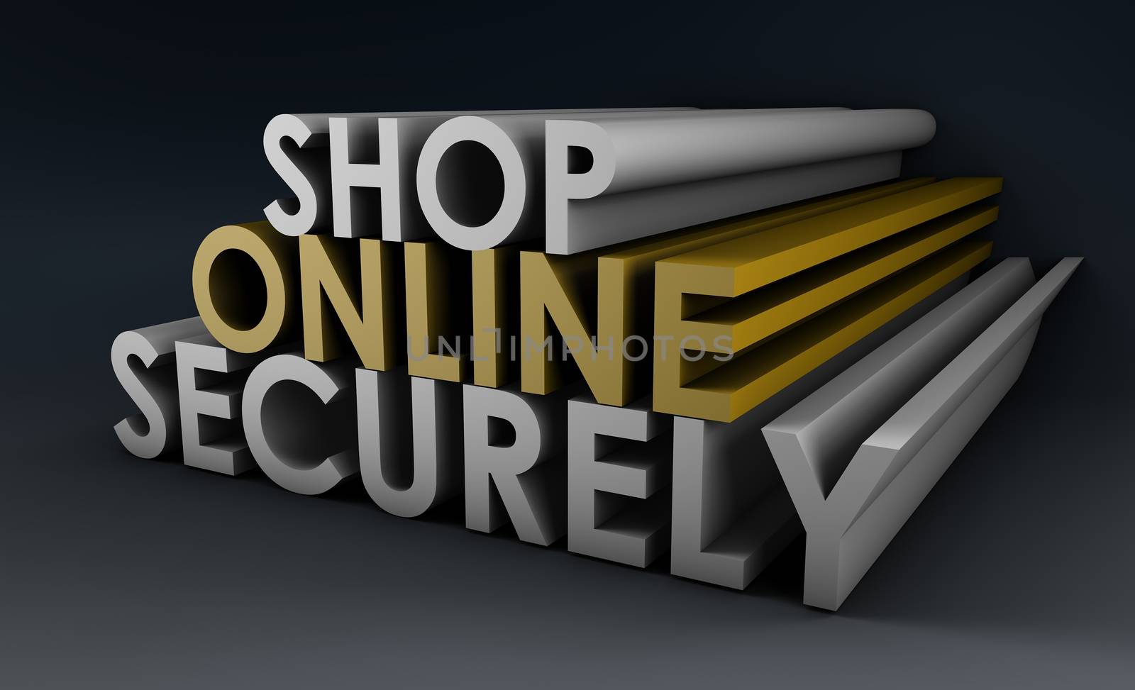 Shop Securely Online with Web Protection Concept