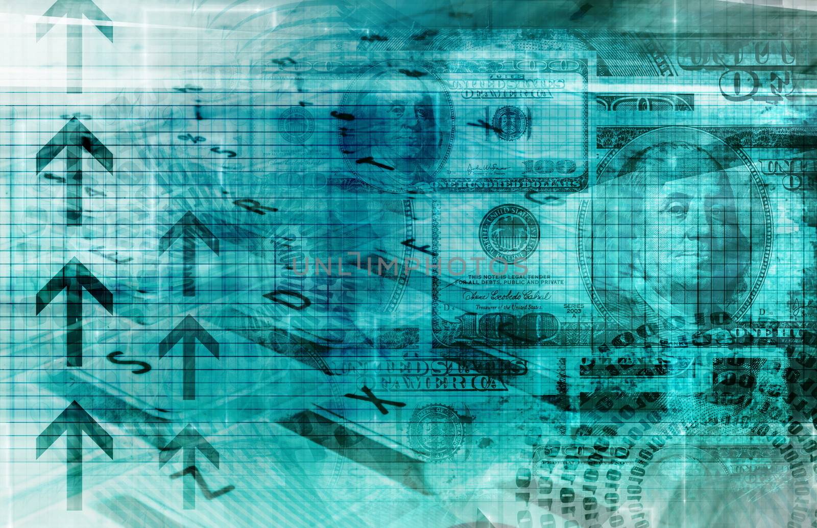 A Finance Spreadsheet Tech Graph Art Background