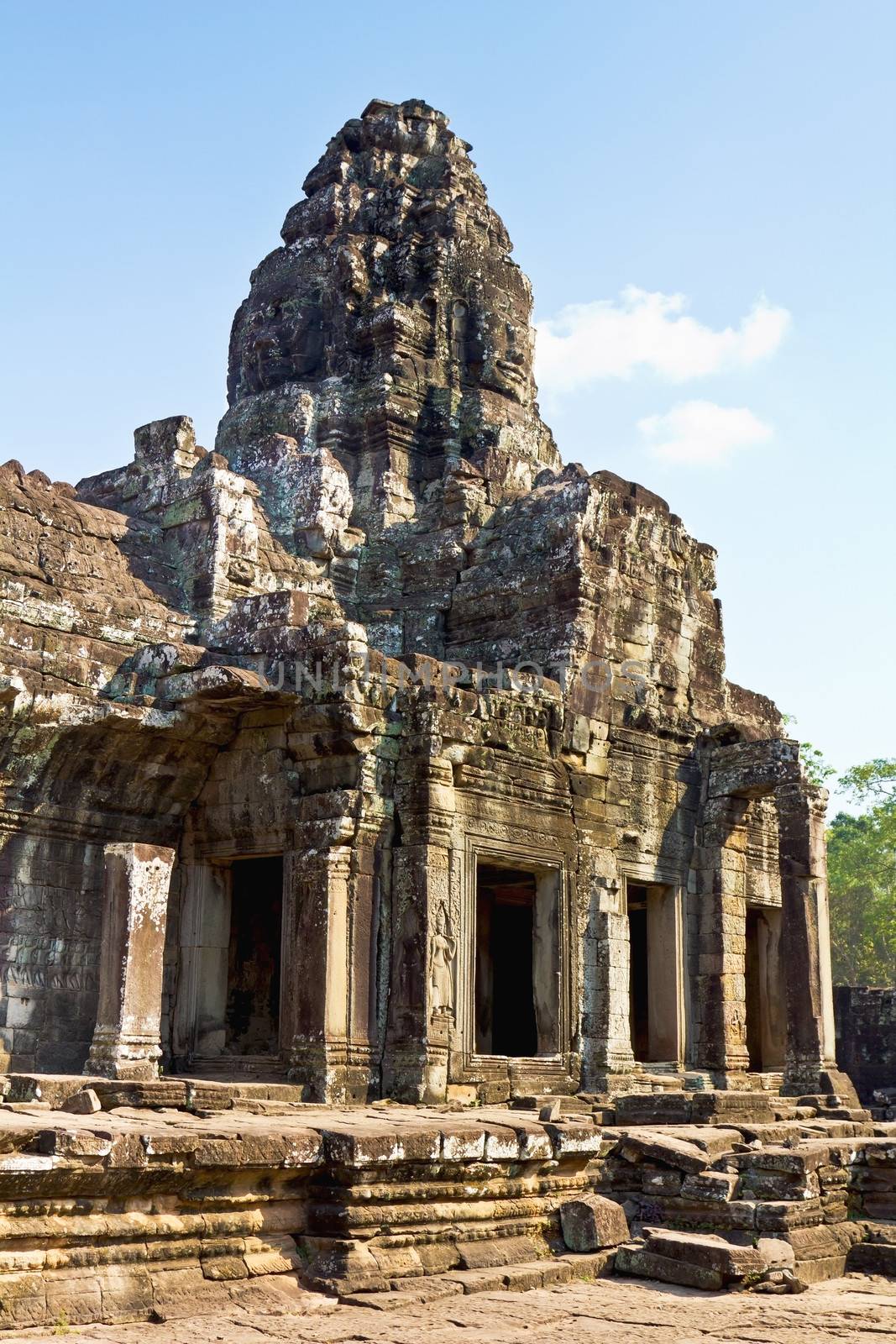 Part of Bayon in Agkor Thom ,Siem Reap,Cambodia