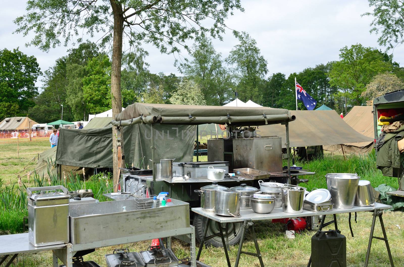 Army outdoor kitchen