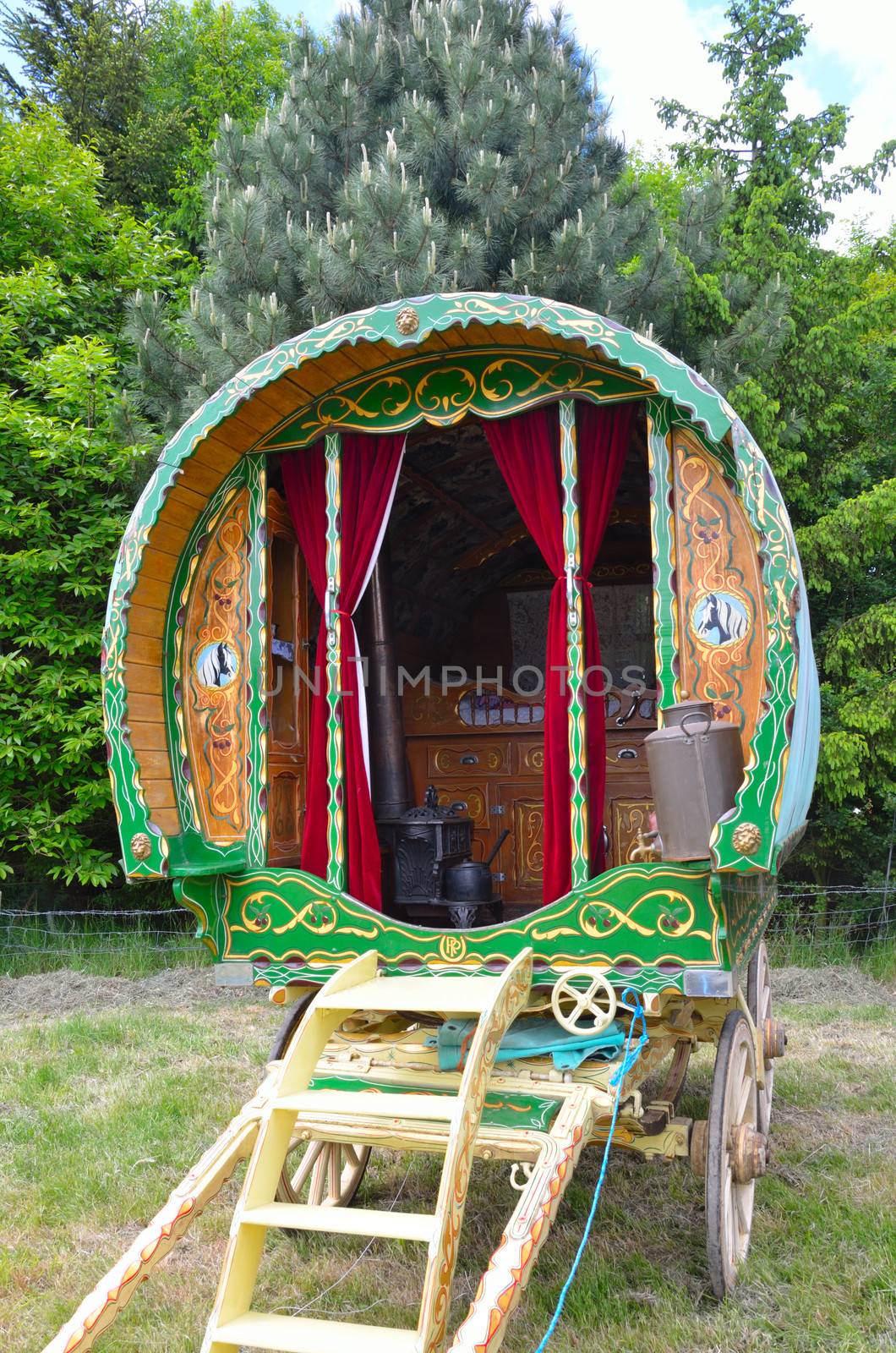 Traditional gypsy caravan