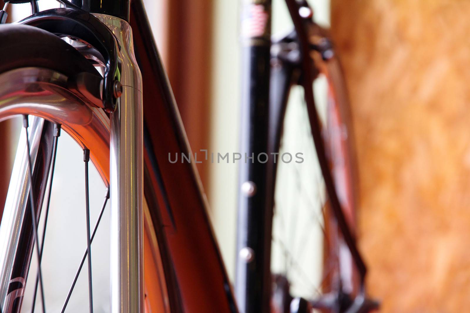 Low-down Shot of Bicycle Wheels by ponsulak