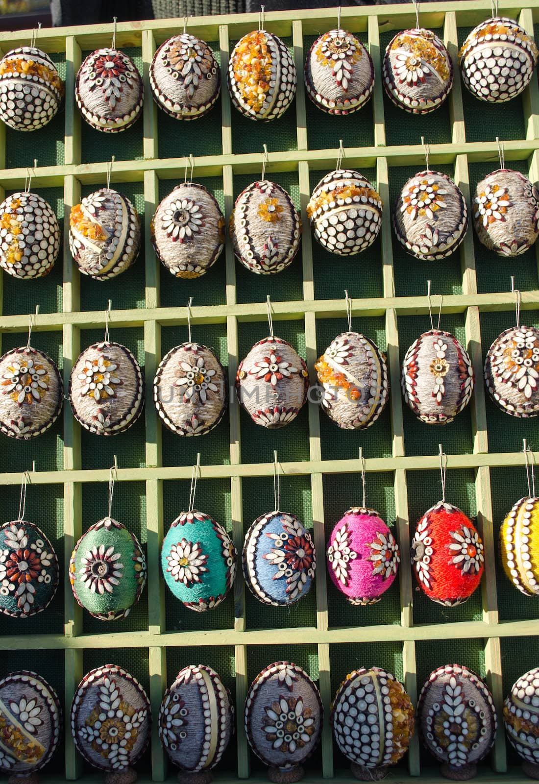 handmade easter eggs imitation decor spring fair by sauletas