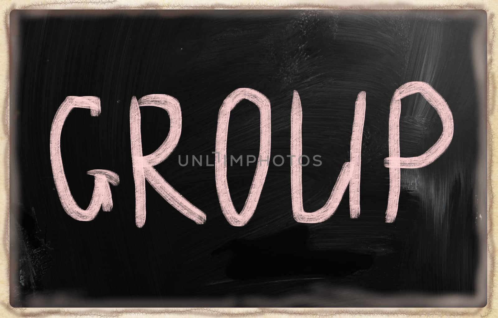 social media concept - text on a blackboard.