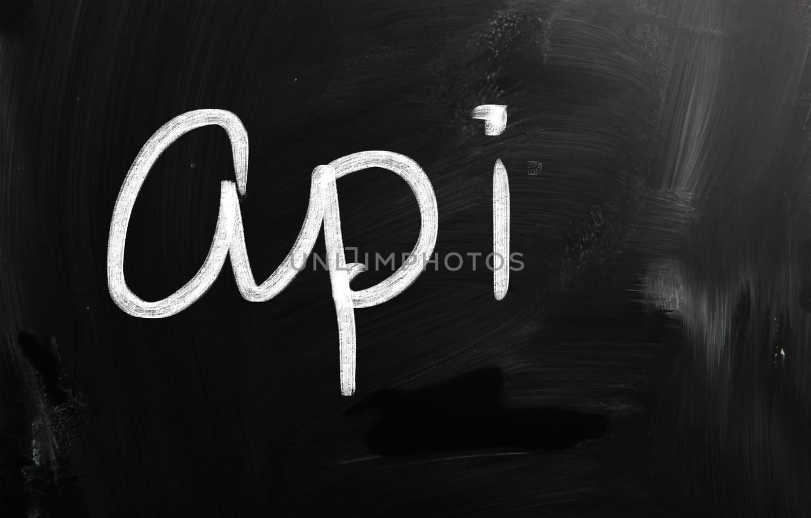 social media concept - text on a blackboard.