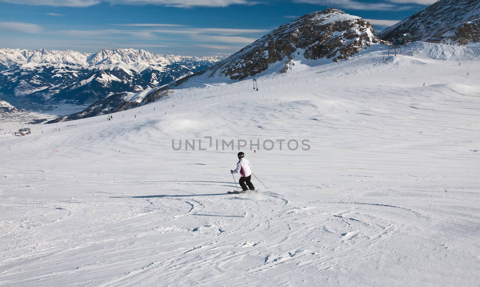 Ski resort of Kaprun, Kitzsteinhorn glacier. Austria