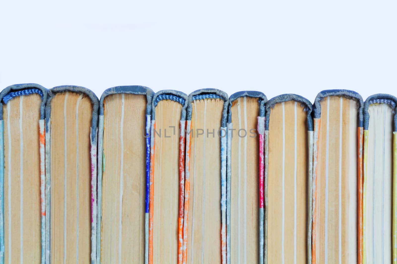 Image of stack old hardcover bound books