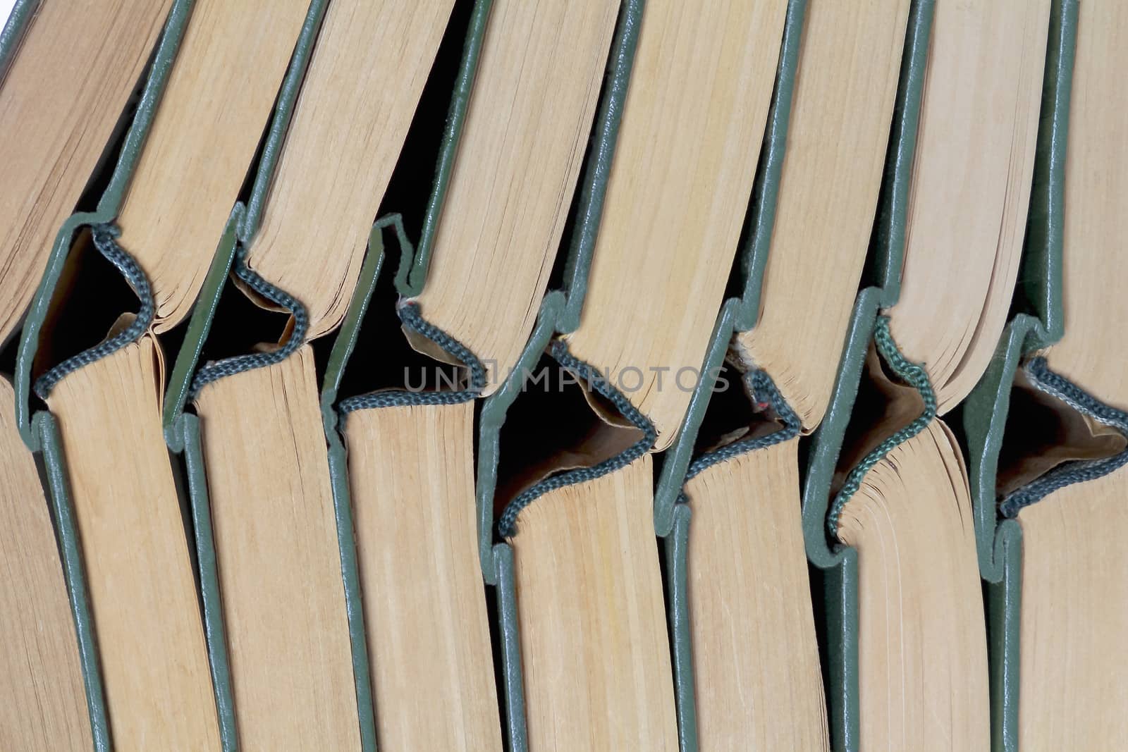Image of stack old hardcover bound books