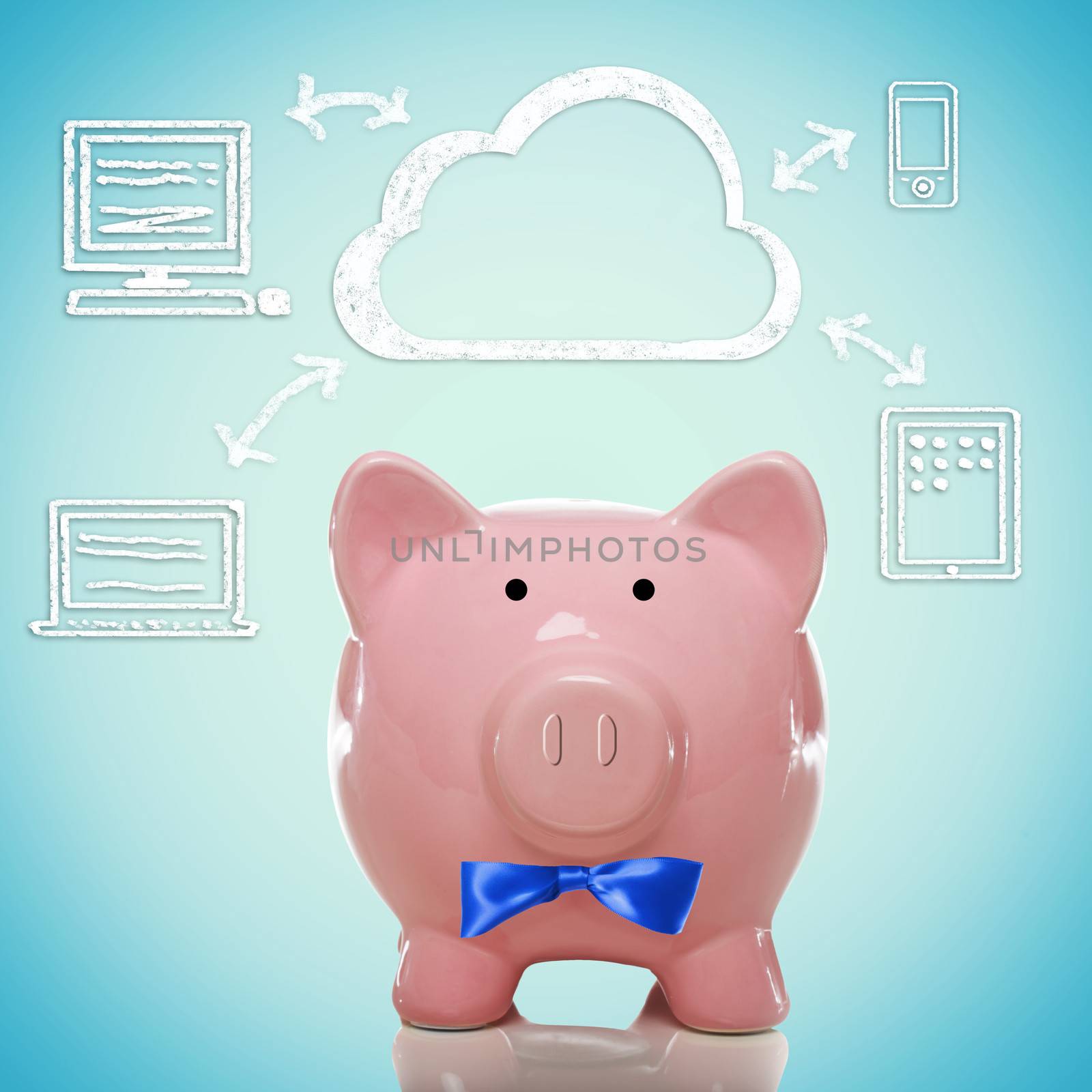 Cloud computing with piggy bank by melpomene