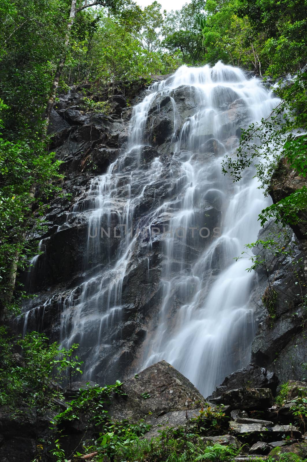 Beautiful waterfall at Phaghan Island