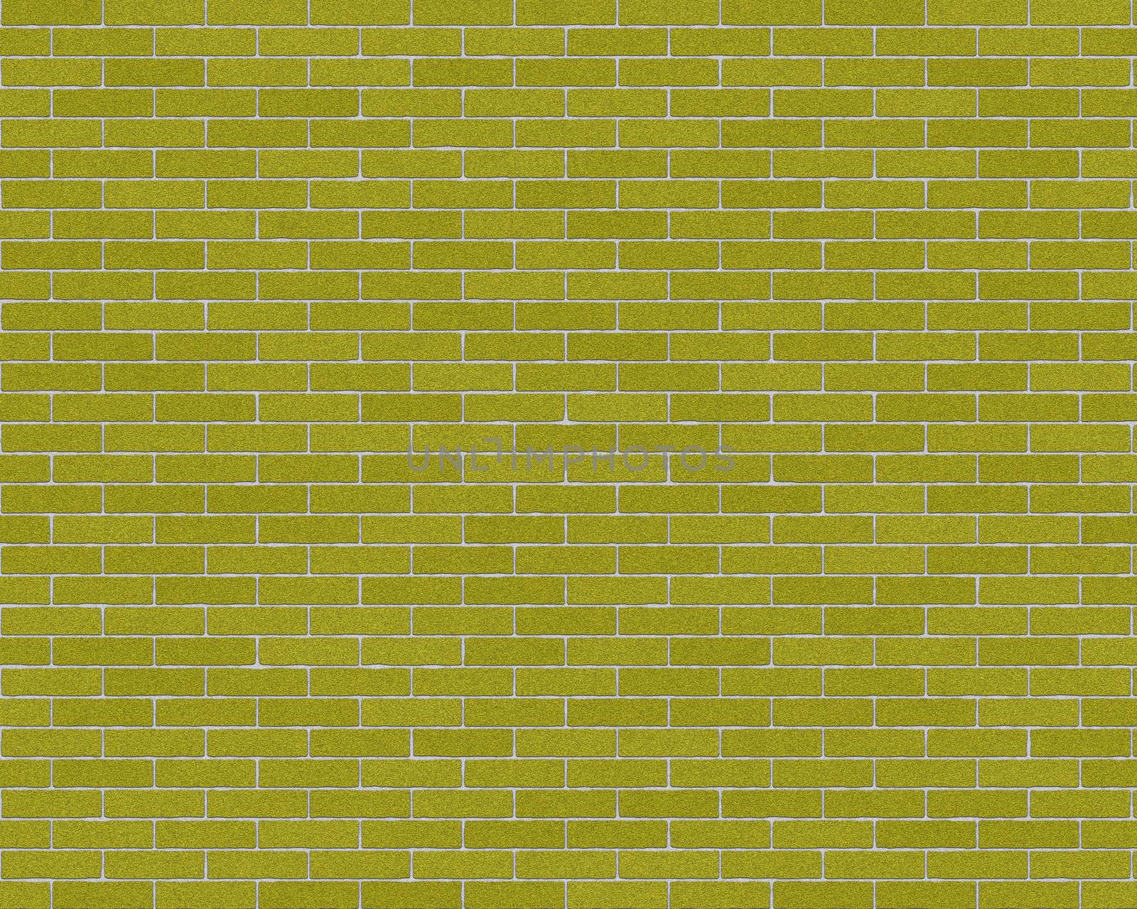 the walls are made of bricks of green