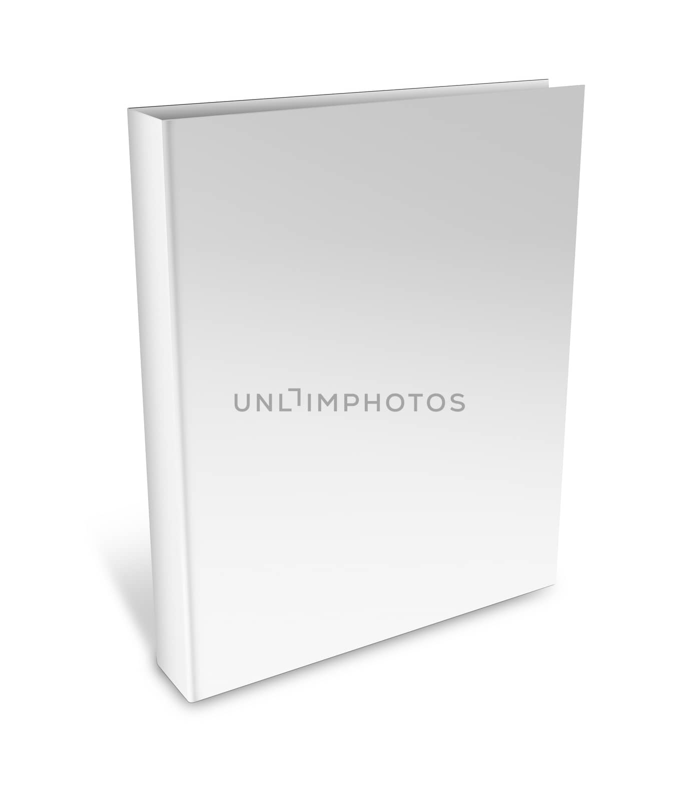 collection of various blank white book on white background by Zhukow