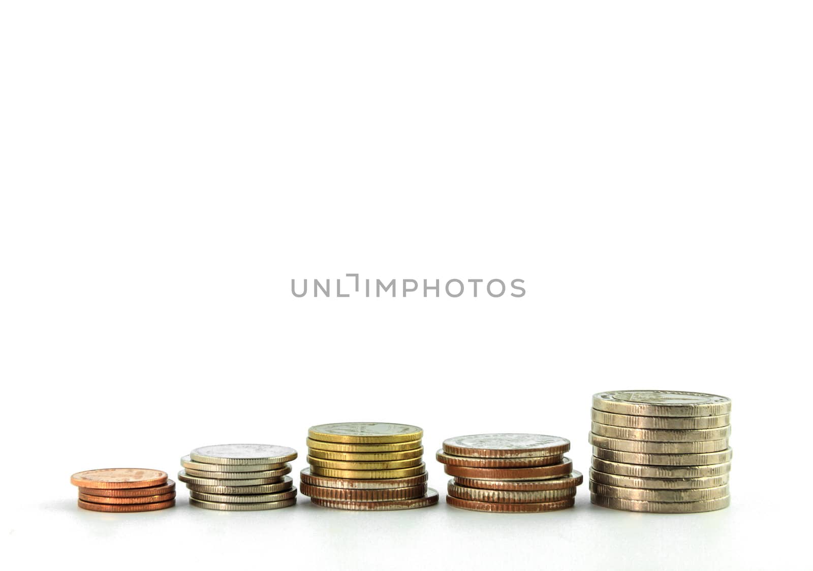 Stack of coins  ,Thai bath by bunwit