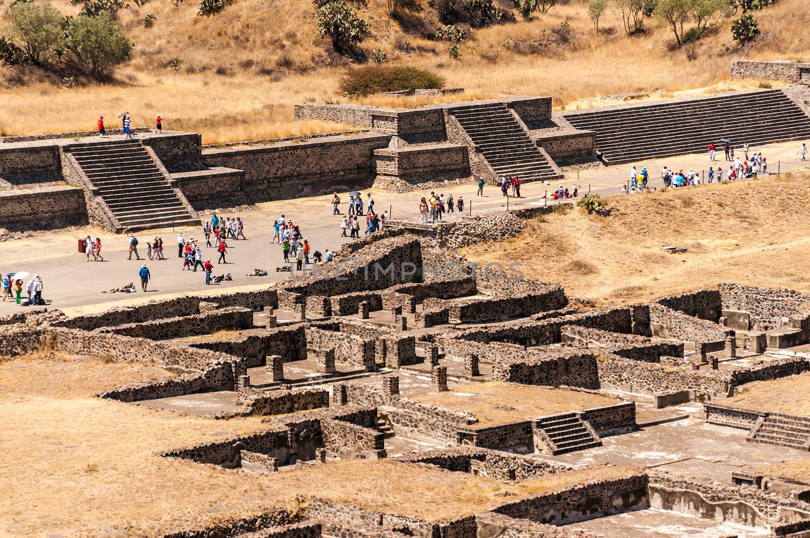 The ancient ruined city of Teotihuacan near Mexico City