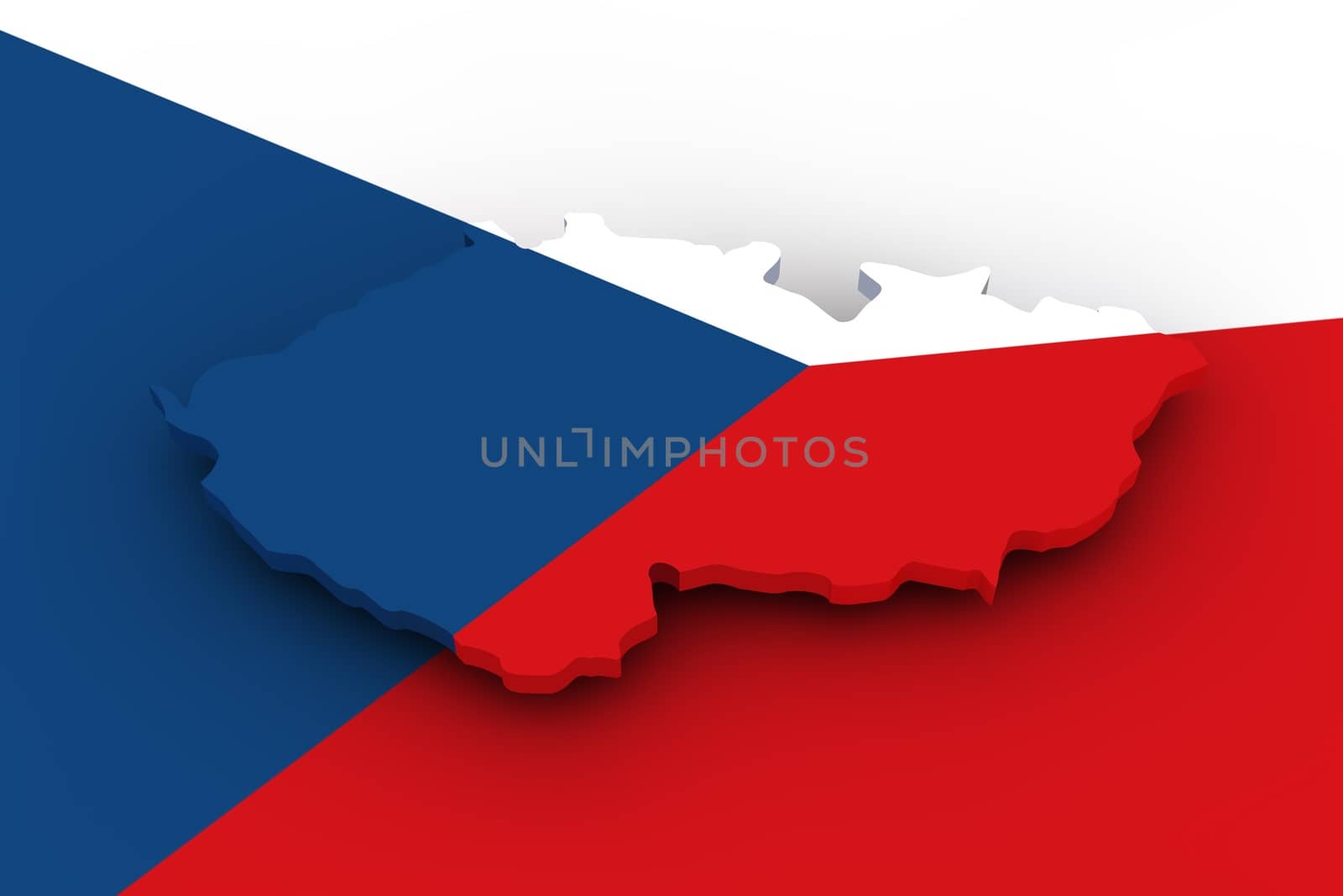 Czech republic flag by 3DAgentur