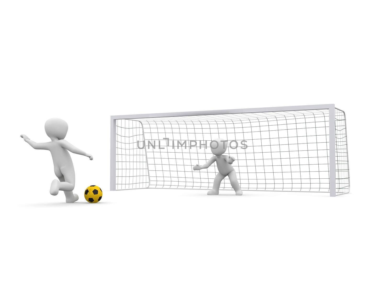 Goal shoot yellow by 3DAgentur