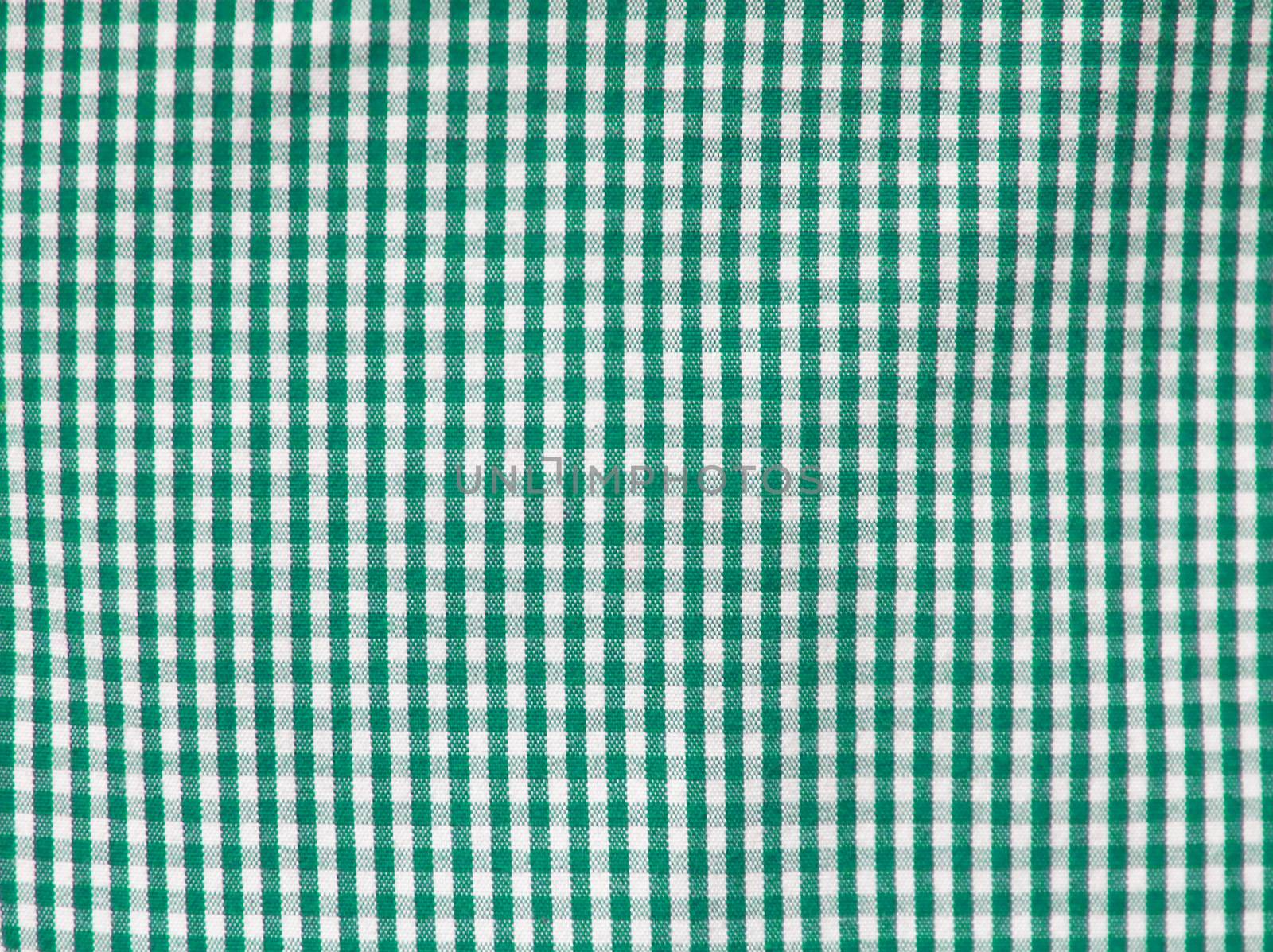 Green square fabric pattern for background by nuchylee