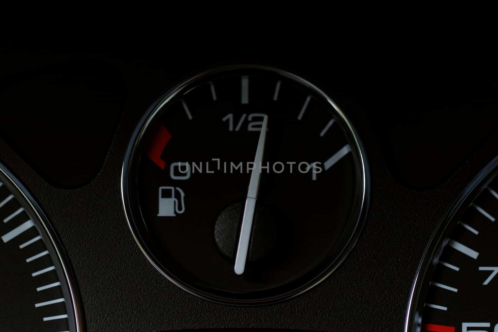 Close up modern car dashboard