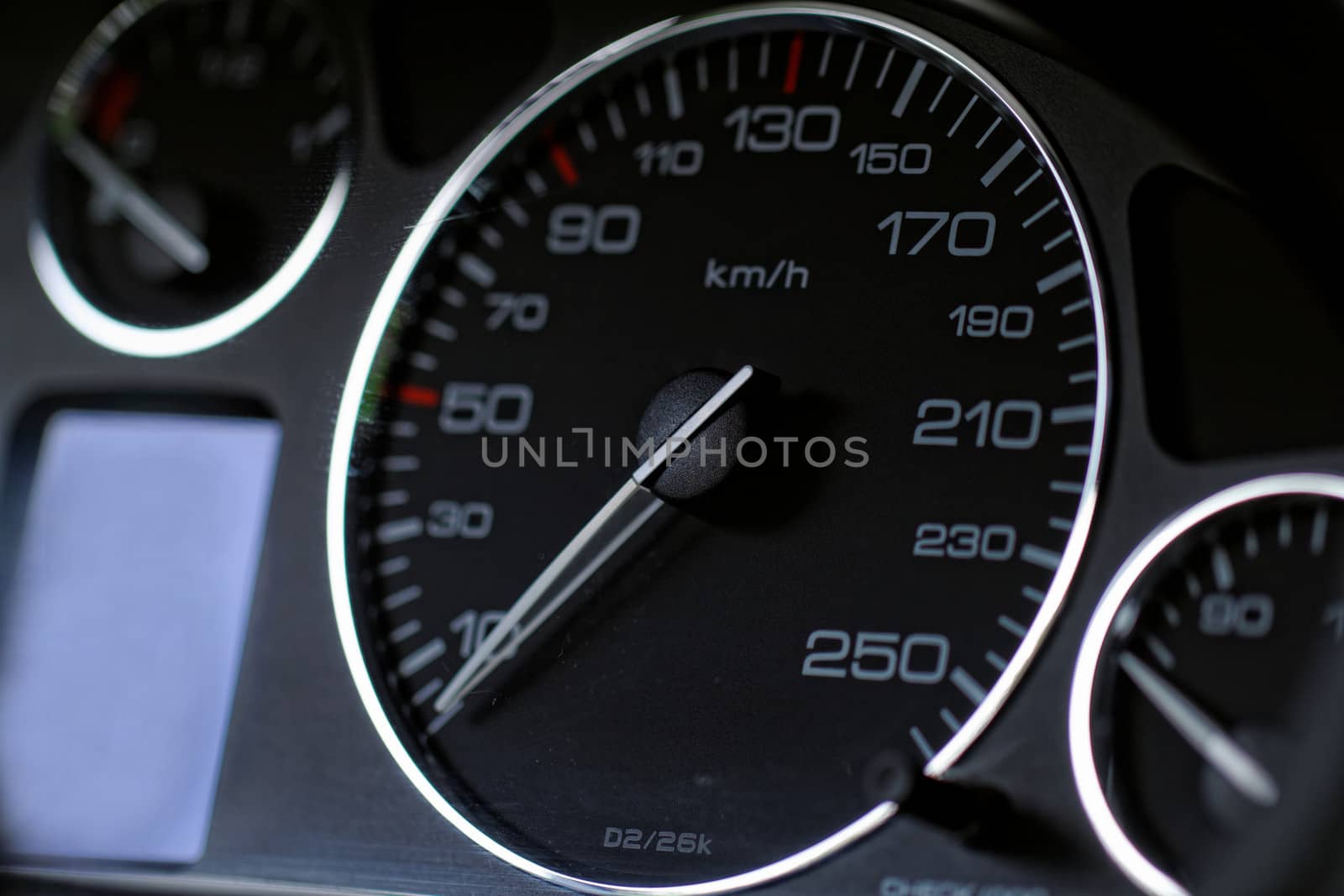 Close up modern car dashboard