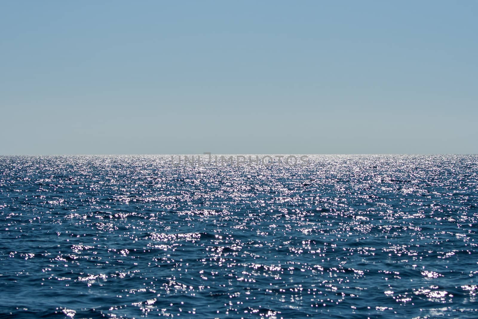 neverending blue sea as background