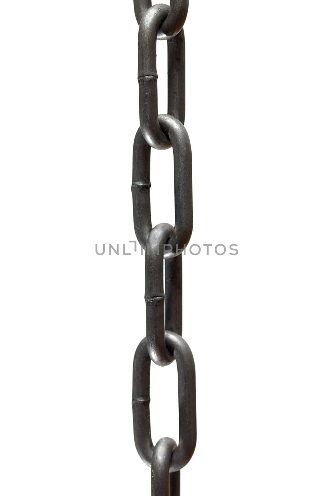 Piece of chain isolated on white