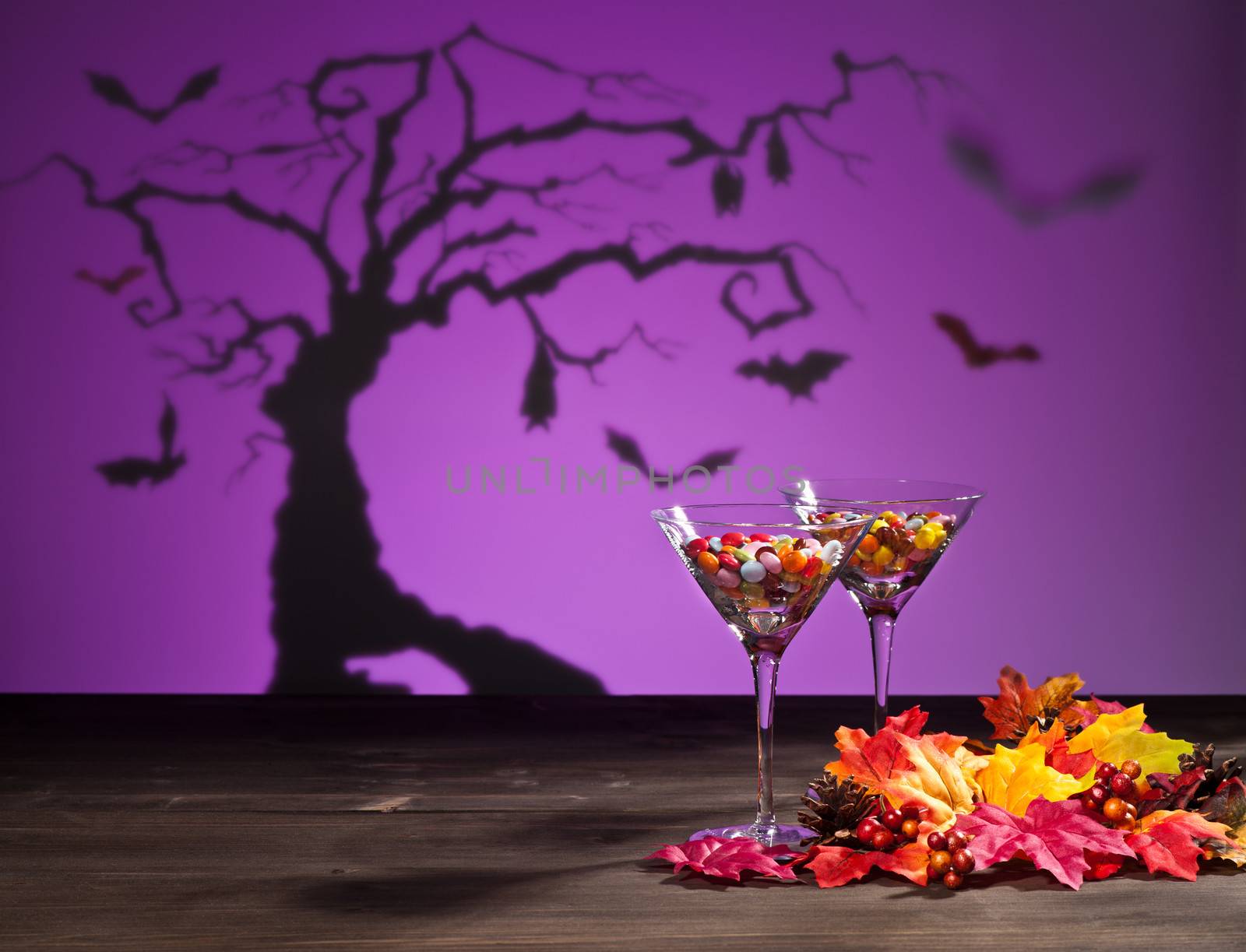 Halloween landscape with sweets by 3523Studio
