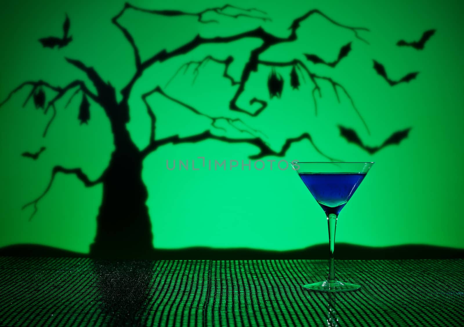 Cobalt Martini in Halloween setting by 3523Studio