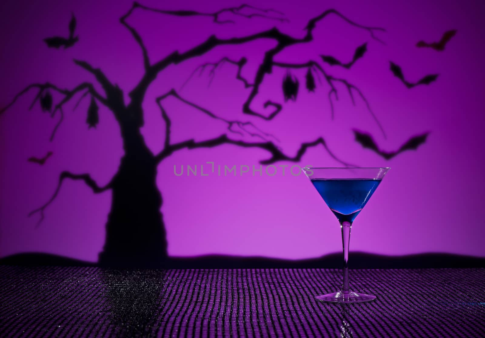 Cobalt Martini in Halloween setting by 3523Studio