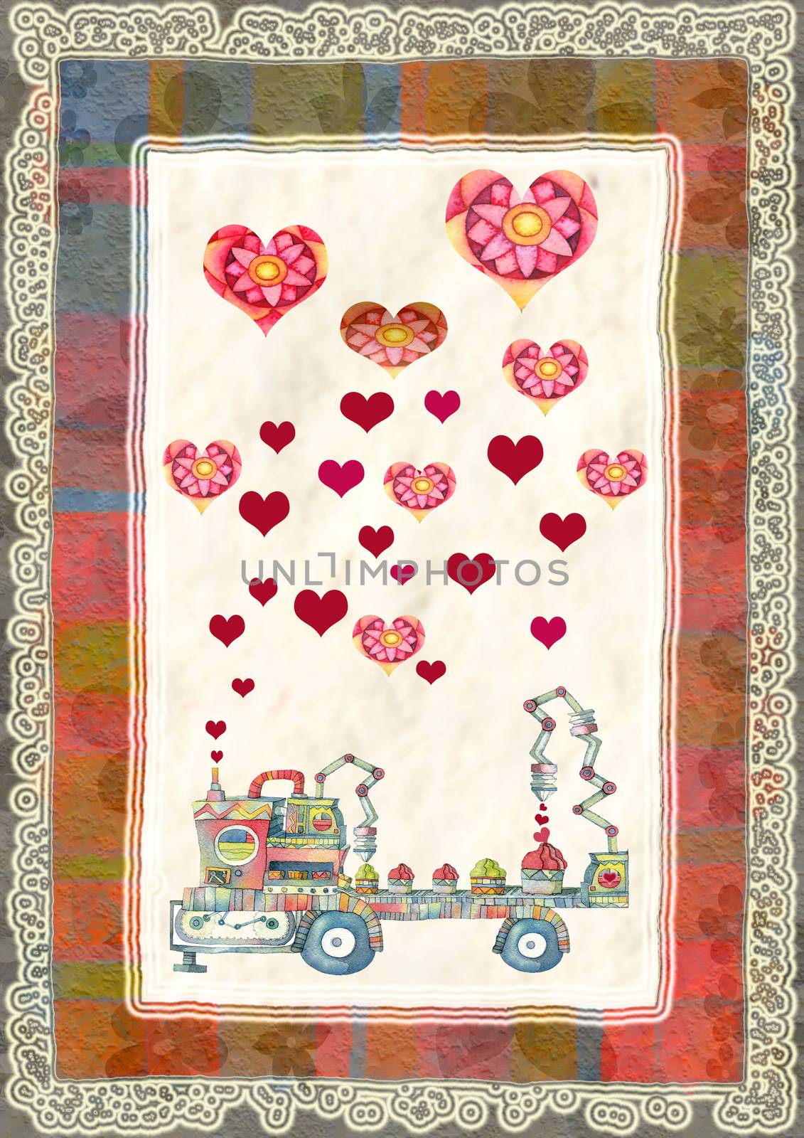 greeting card for Valentine's Day by vimasi