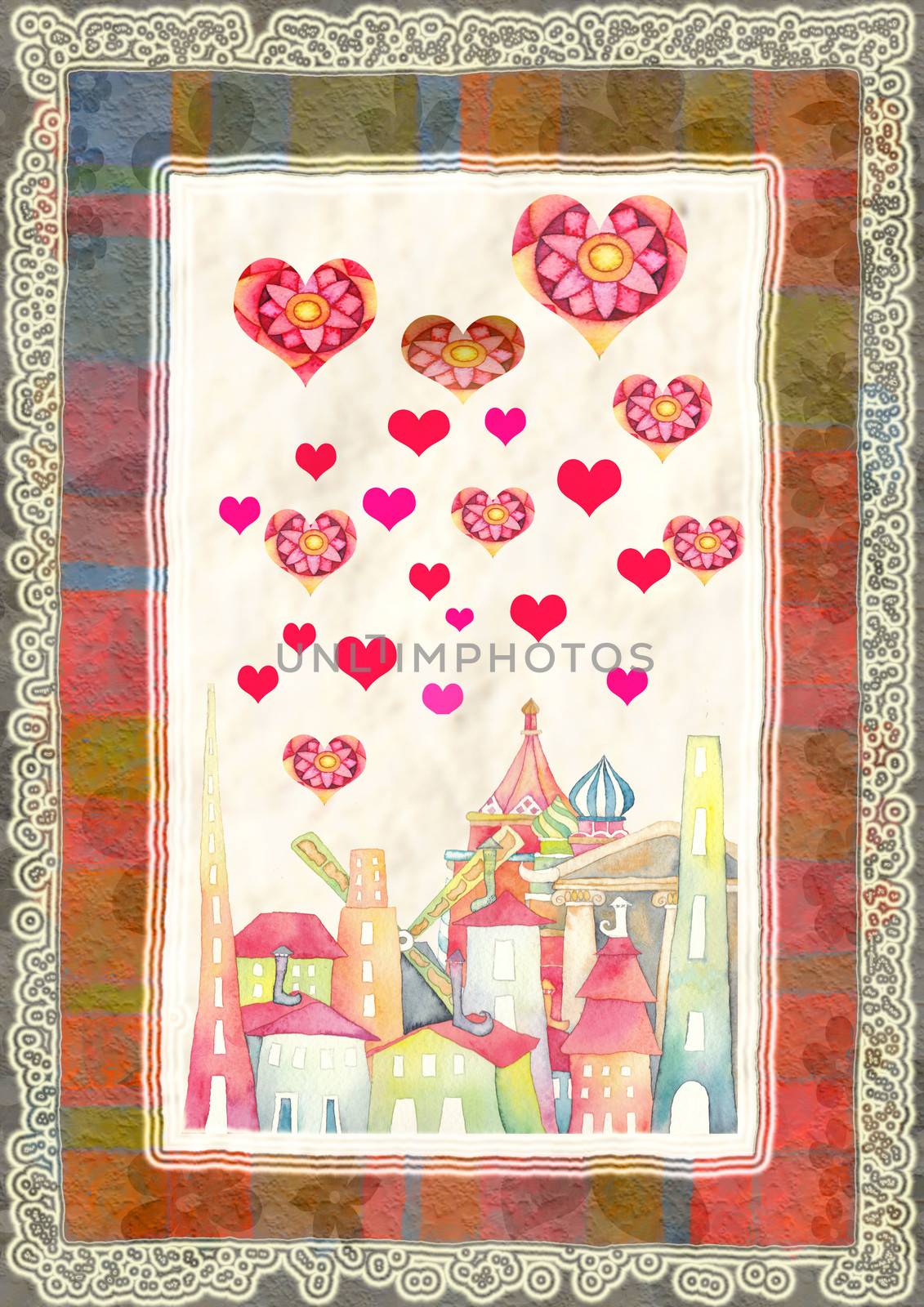greeting card for Valentine's Day by vimasi