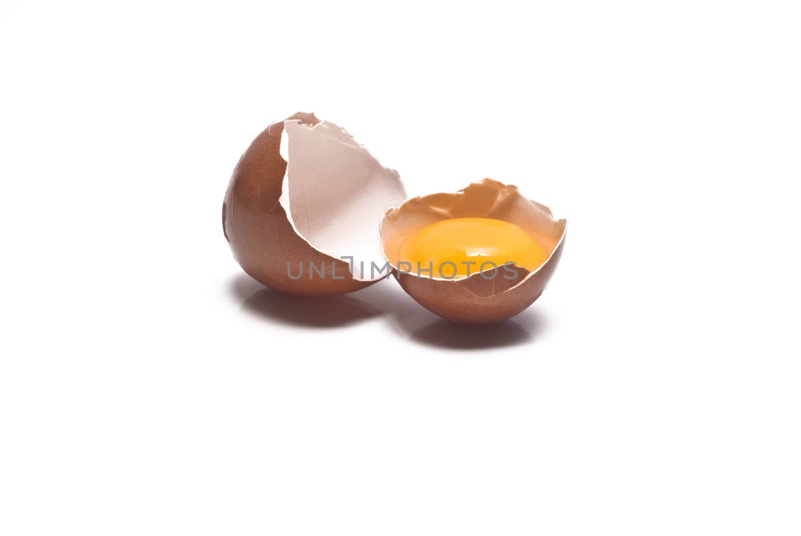 Broken egg isolated by gandolfocannatella