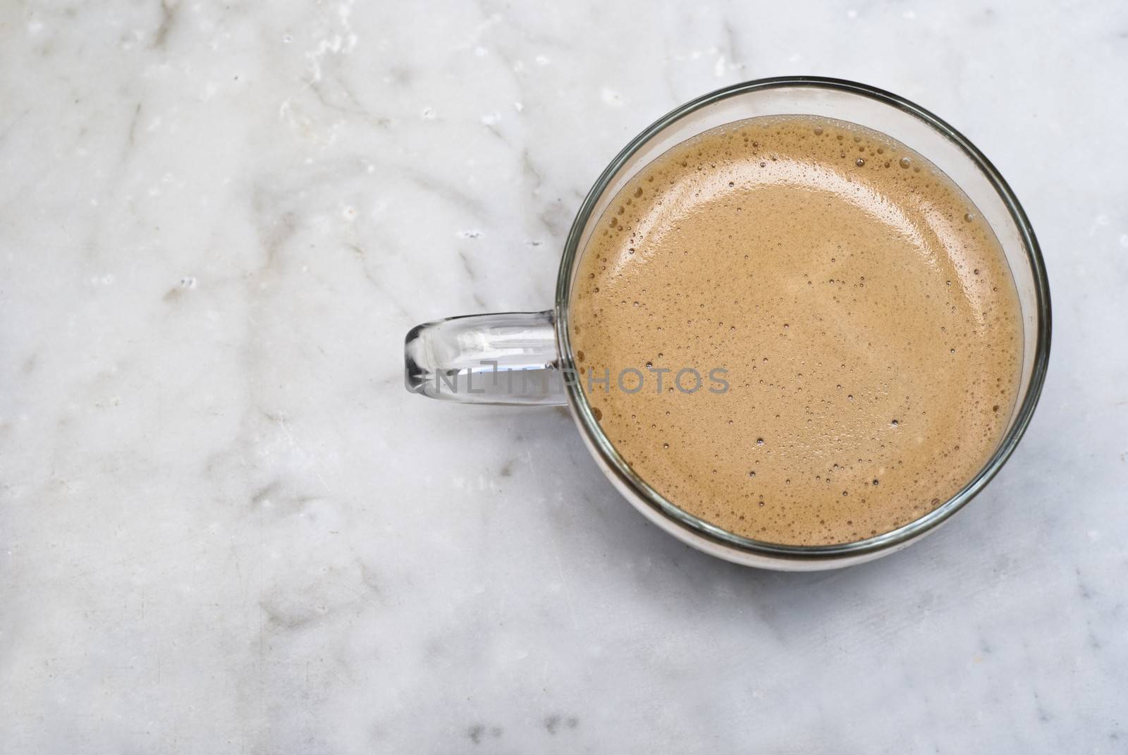 cup of italian coffee isolated on marble by gandolfocannatella