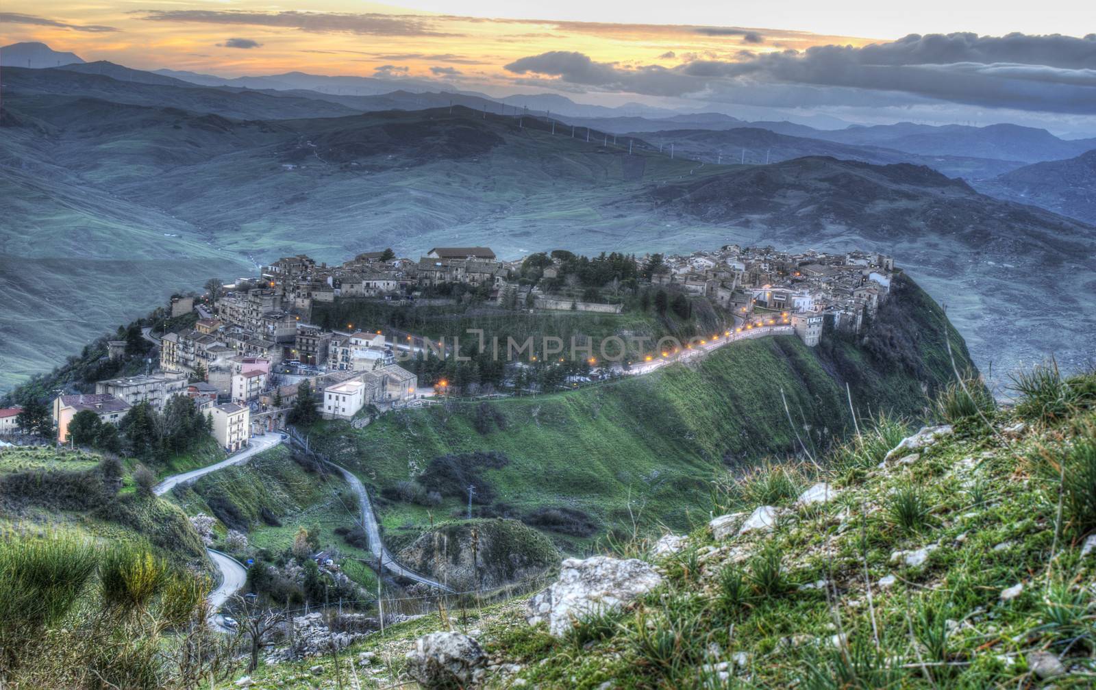 Town of Polizzi Generosa, in the province of palermo. sicily