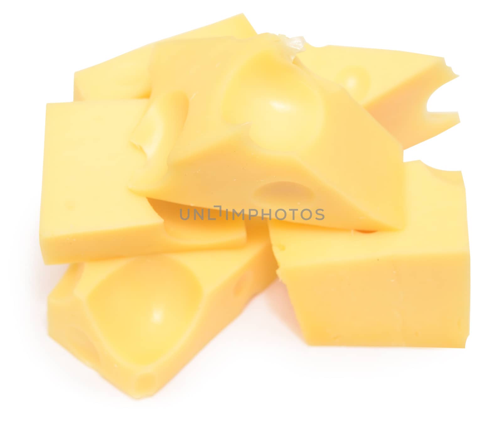 cheese isolated on white background