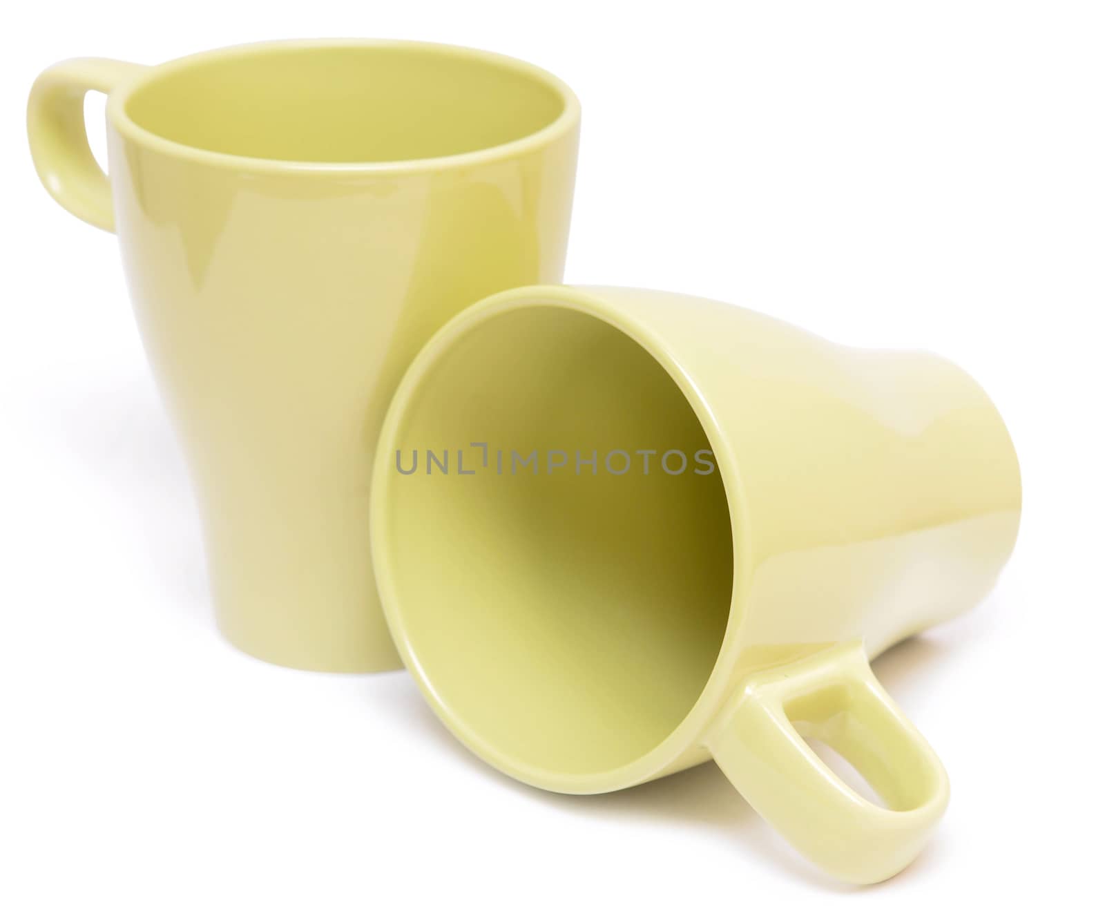 mugs isolated on white background