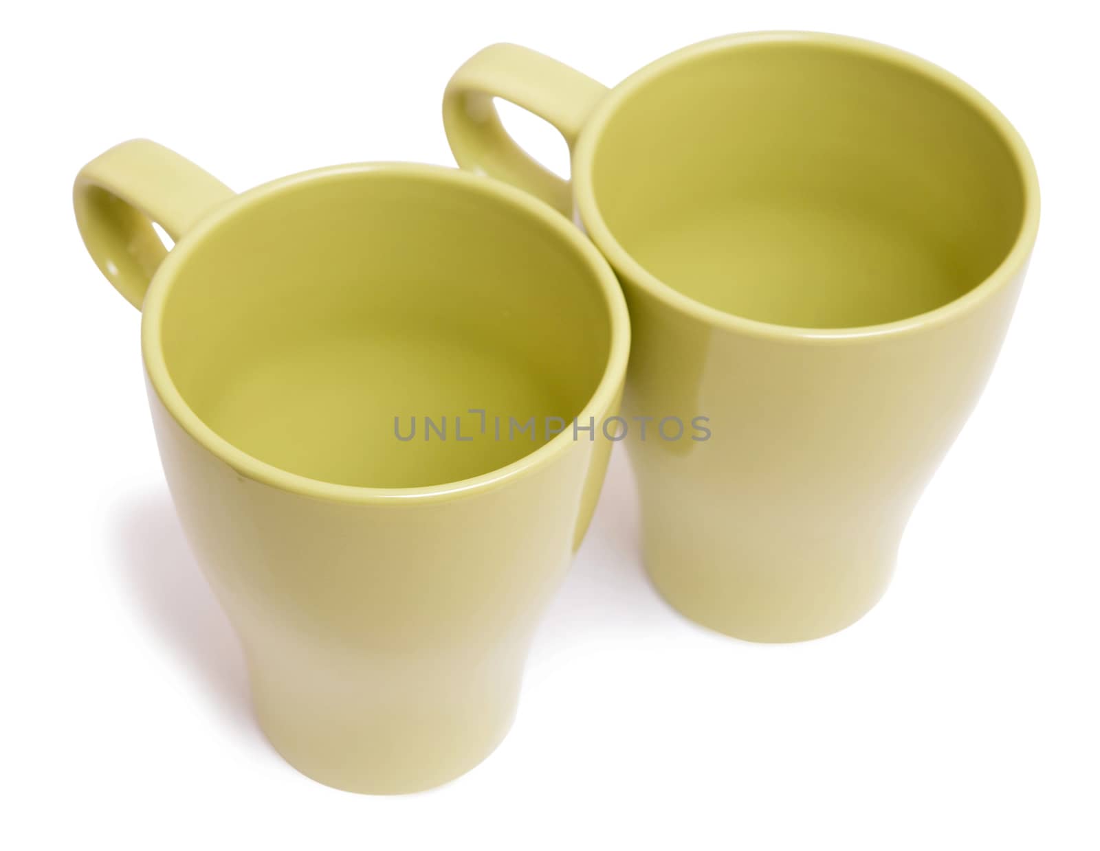 mugs isolated on white background