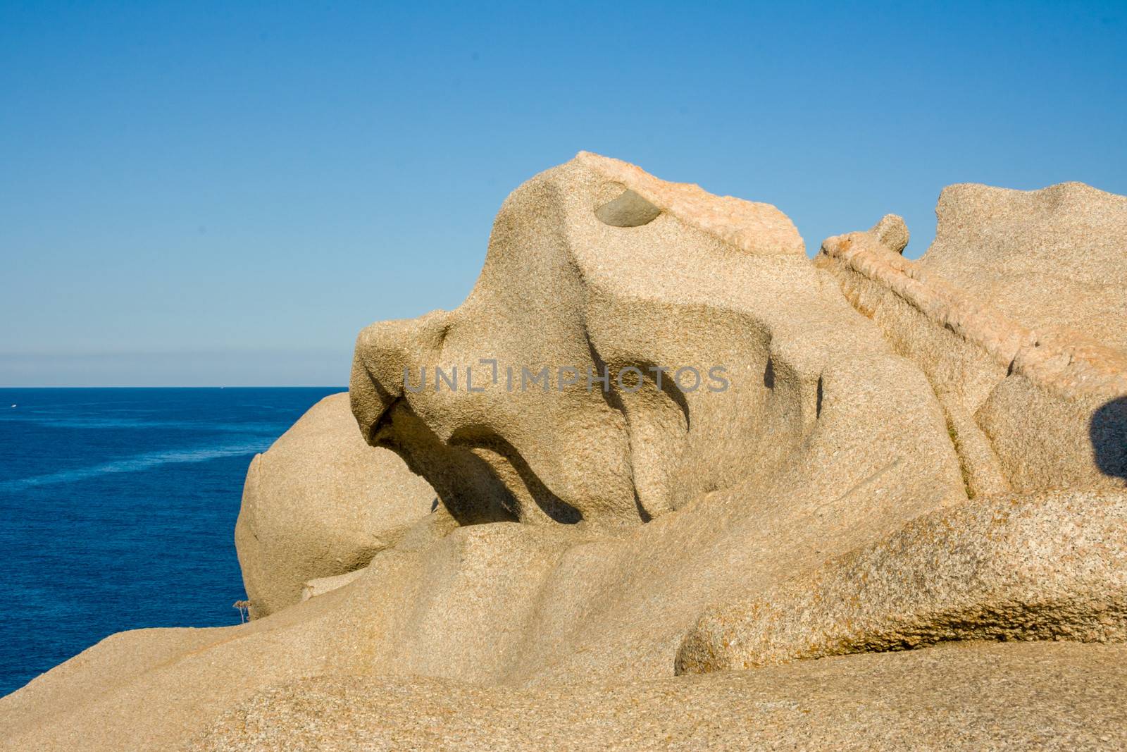 bizarre rocks at Capo Testa, Sardinia, Italy