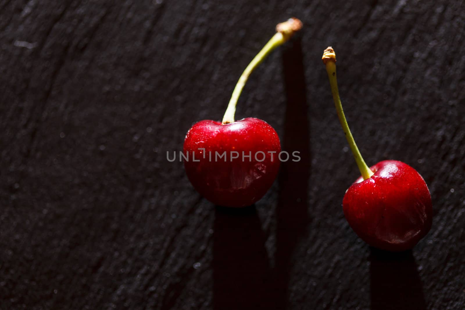 fresh cherries by shebeko