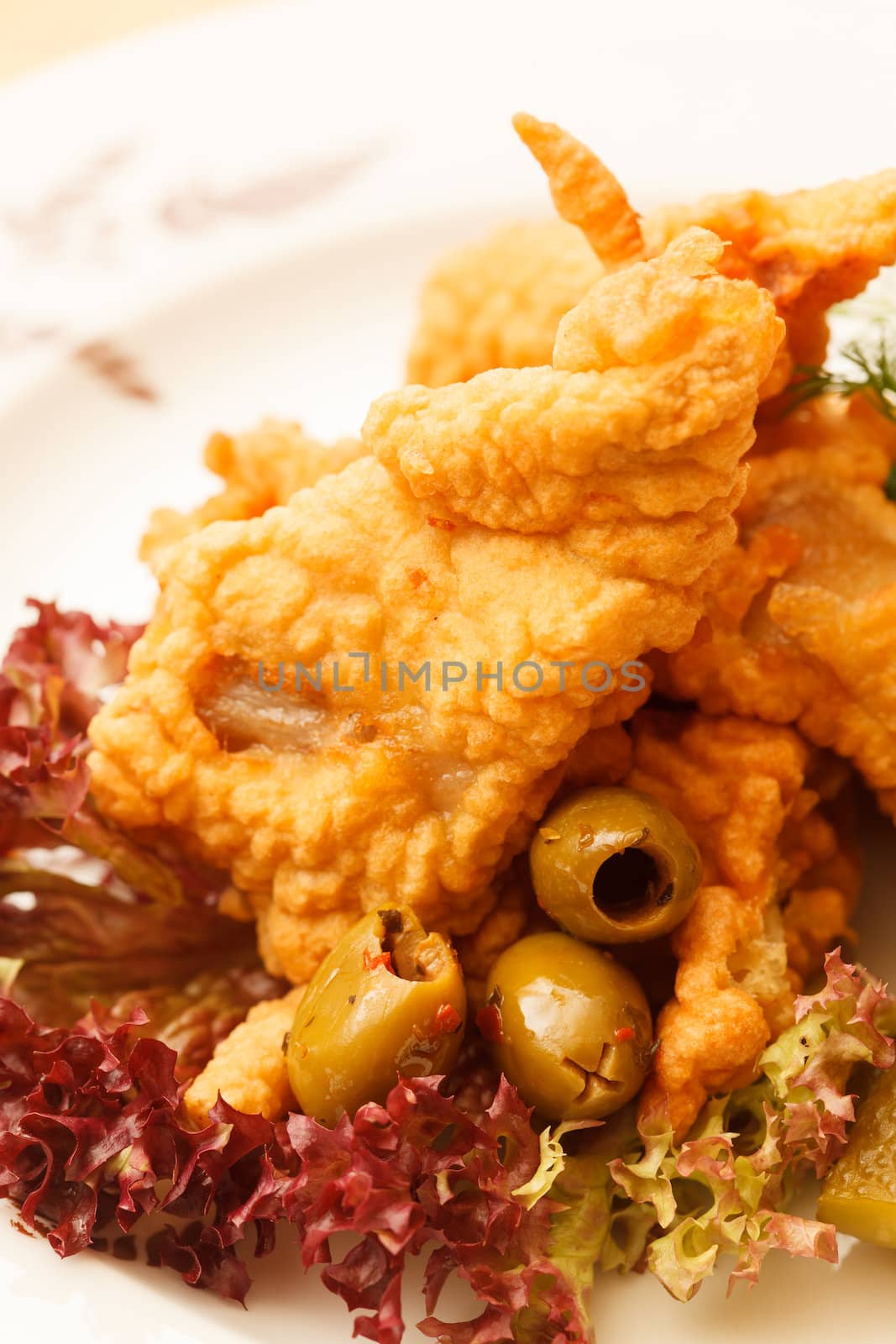 fried chicken with vegetables by shebeko