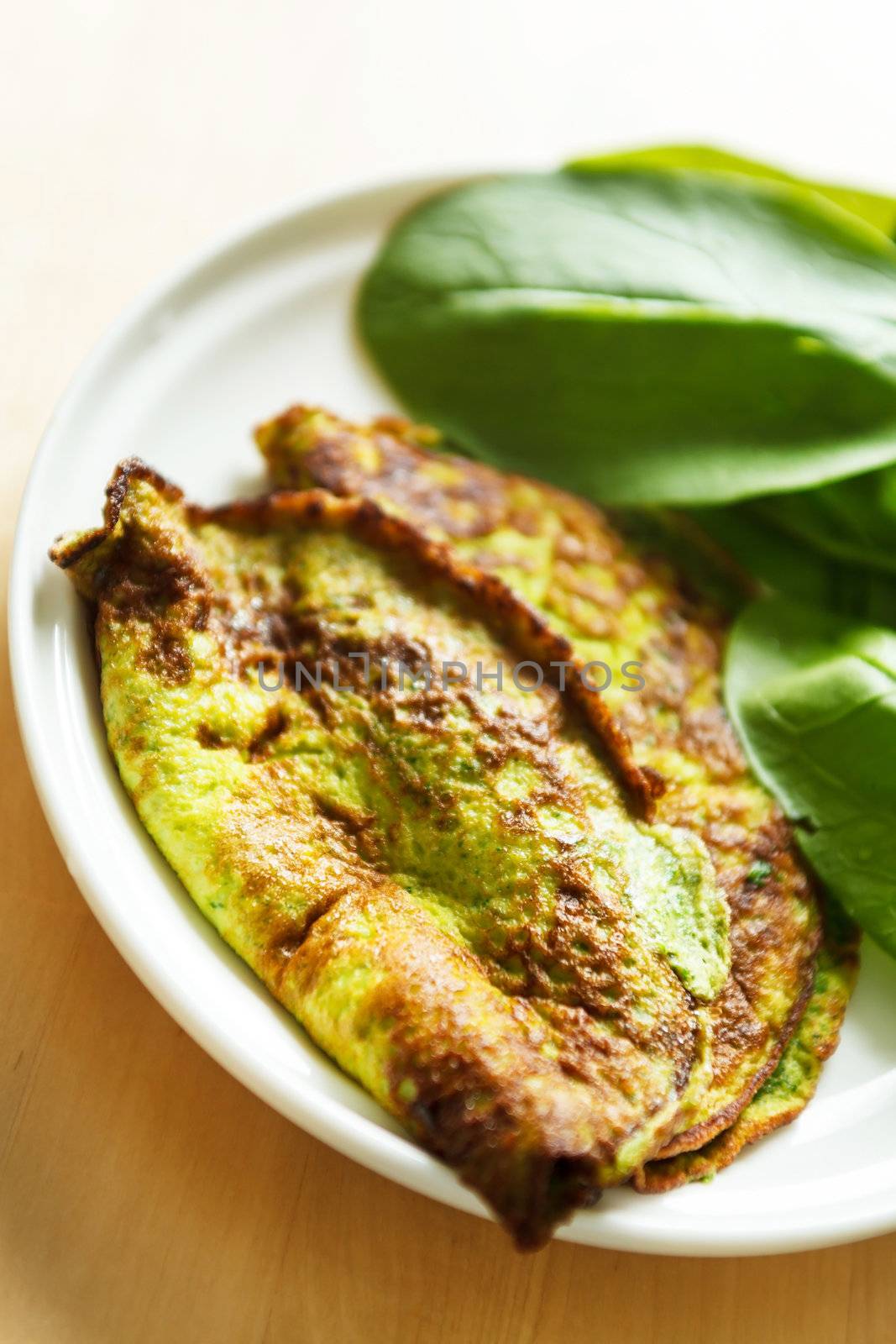 omelet with spinach 