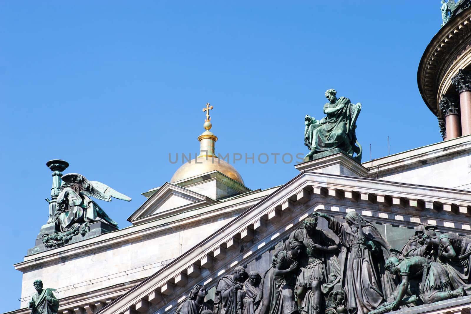 part of the Cathedral of St Isaak , St Petersburg, Russia